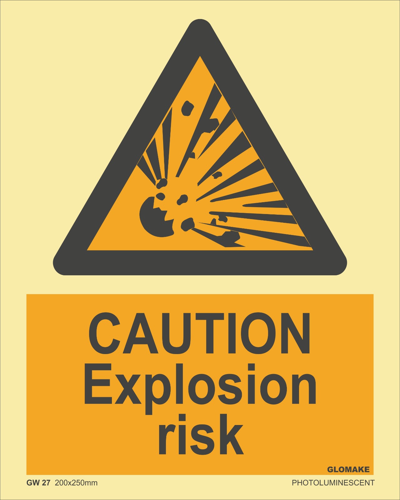 CAUTION EXPLOSION RISK
(GW 27)